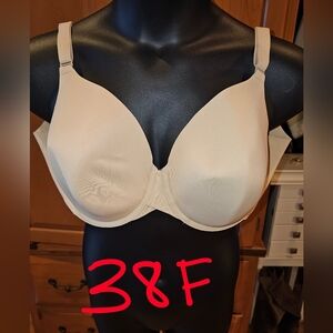 Women's Cream Full Coverage Bra 38F